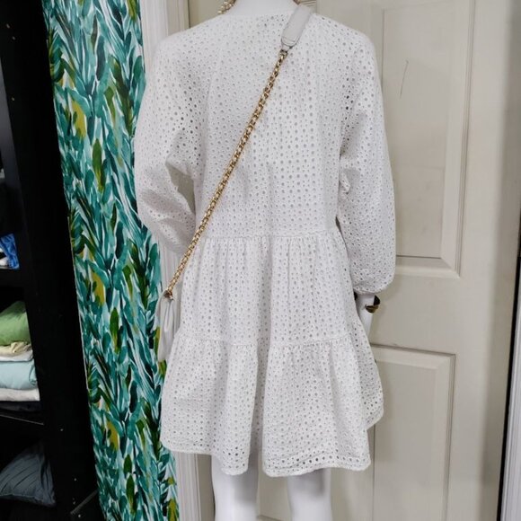 Karina Grimaldi x Revolve Whimsy Cochette Prairie Irina White Eyelet  Dress XS/S - Picture 4 of 14